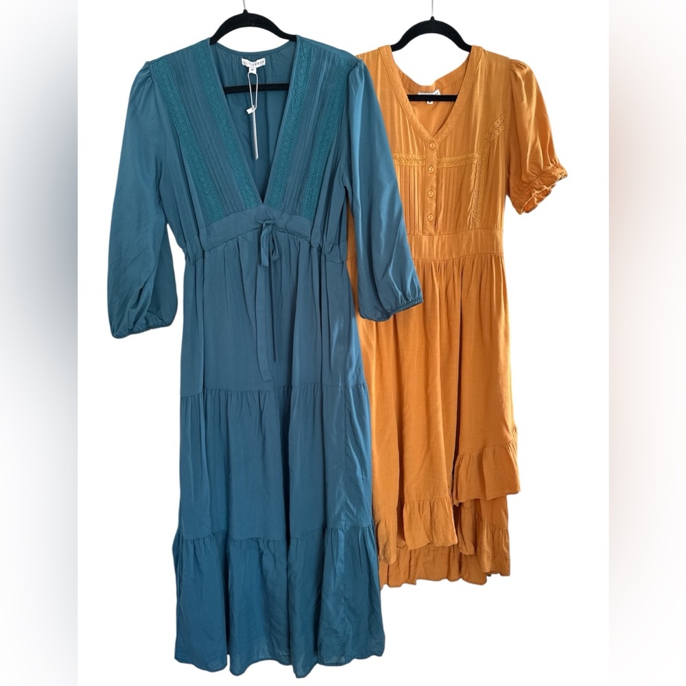 Baltic Born - lot of 2 dresses NWT  Phillips Maxi / Hanna Mustard Midi size M